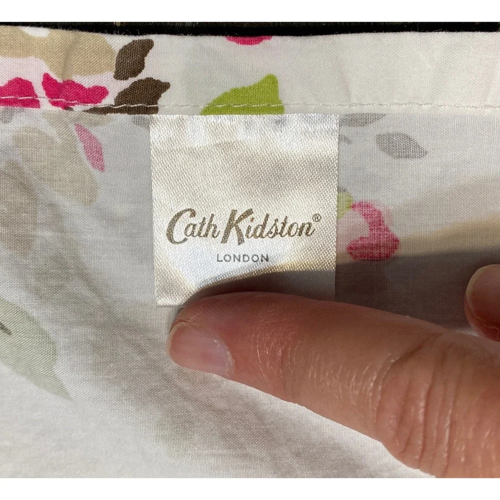 Cath Kidston London Floral Cotton Queen Flat Fitted Sheet Cottagecore Bloomcore